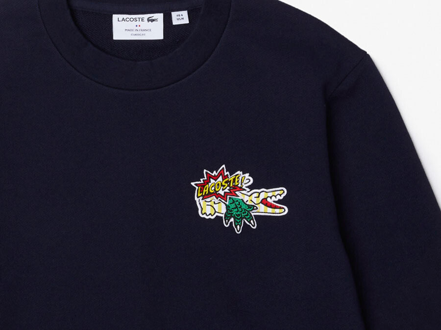 SUDADERA LACOSTE BADGE ORGANIC COTTON FLEECE