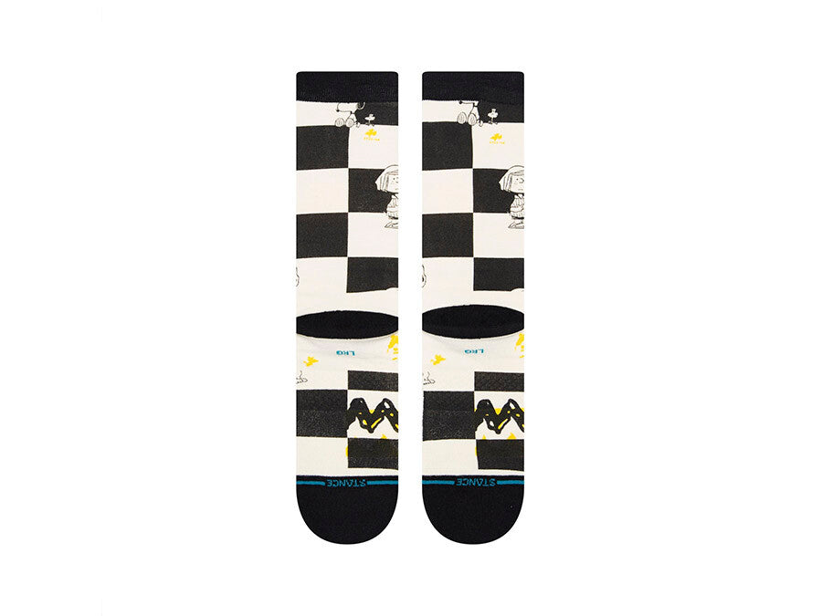 CALCETINES STANCE CHECKED BLACK
