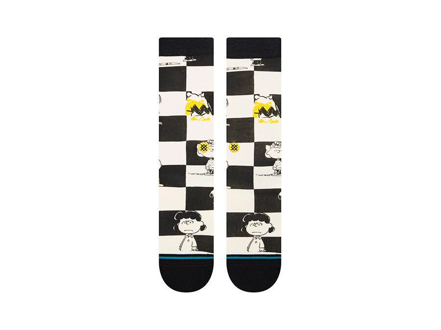 CALCETINES STANCE CHECKED BLACK