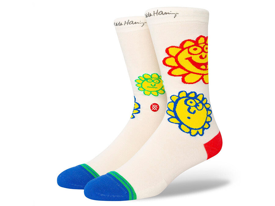 CALCETINES STANCE HAPPY FIELDS OFF WHITE