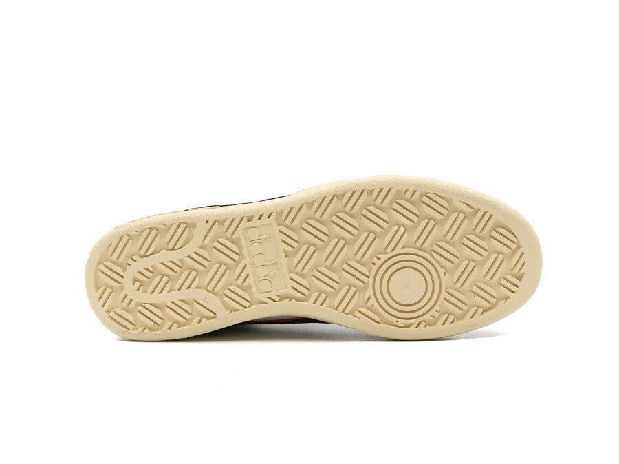 DIADORA MAGIC BASKET DEMI CUT SUEDE LEATHER WHITE