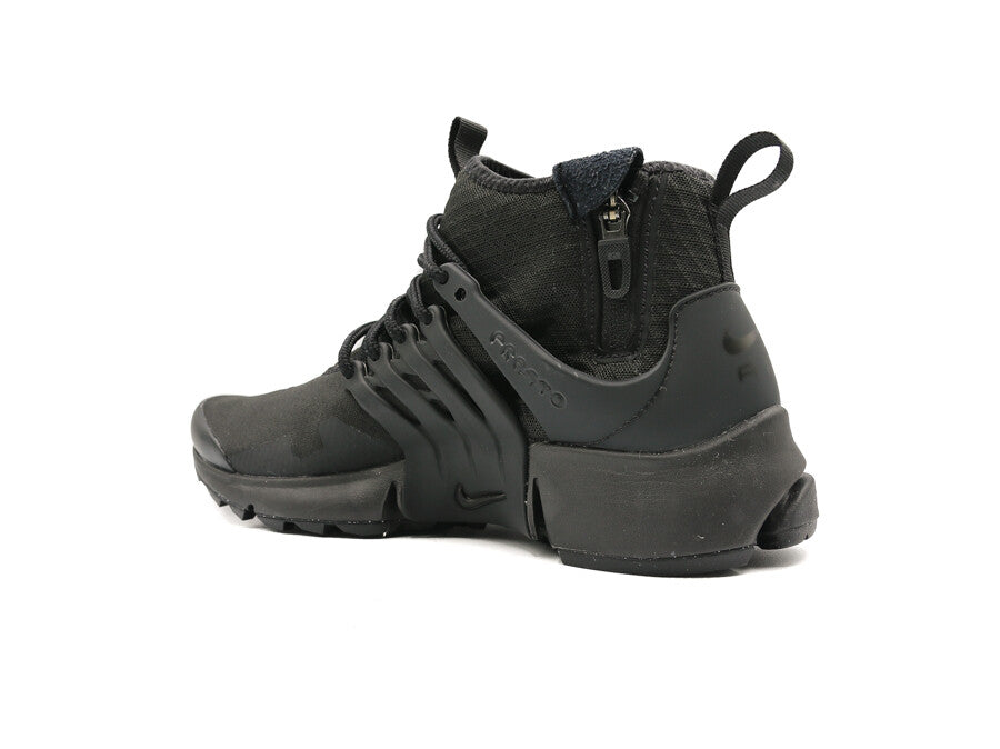 NIKE AIR PRESTO MID UTILITY BLACK BLACK