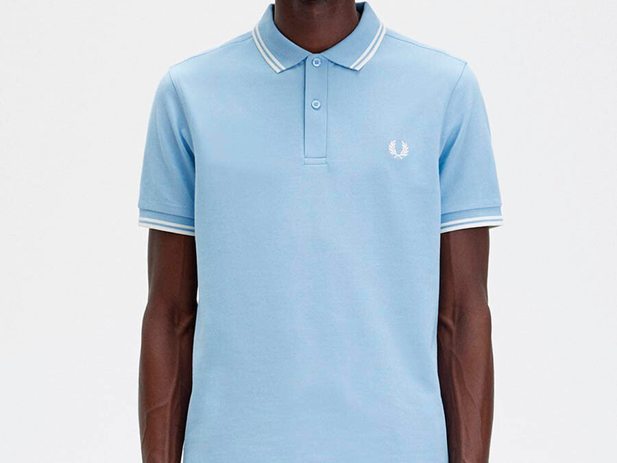POLO FRED PERRY TWIN TIPPED BLUE