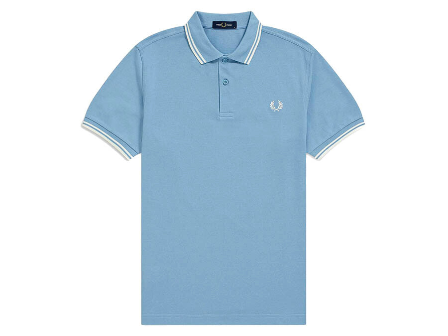 POLO FRED PERRY TWIN TIPPED BLUE