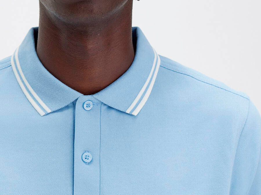 POLO FRED PERRY TWIN TIPPED BLUE