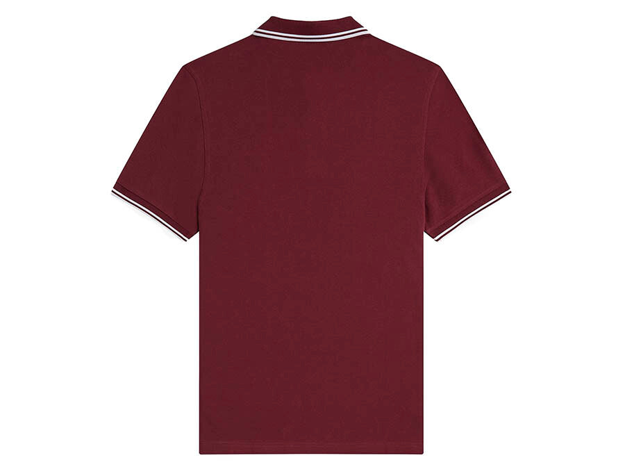 POLO FRED PERRY TWIN TIPPED BURGUNDY