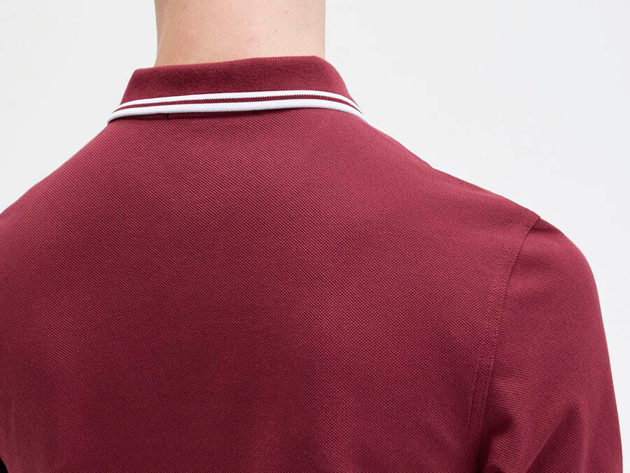 POLO FRED PERRY TWIN TIPPED BURGUNDY