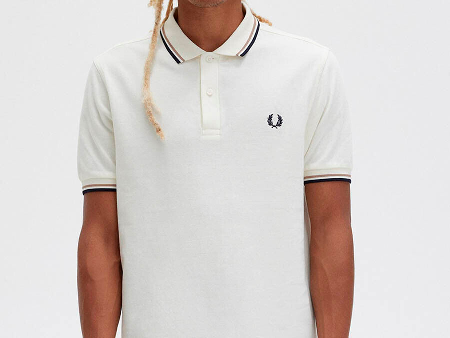POLO FRED PERRY TWIN TIPPED CREAM