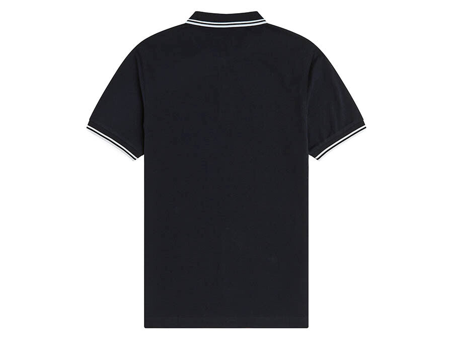 POLO FRED PERRY TWIN TIPPED NAVY WHITE