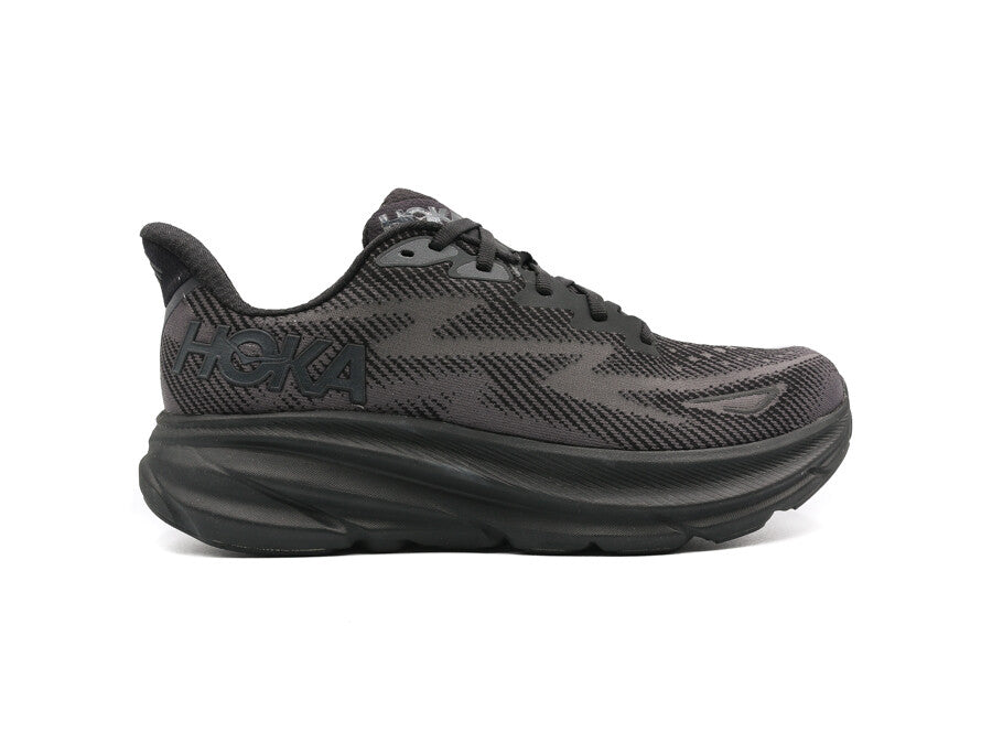 HOKA CLIFTON 9 BLACK BLACK