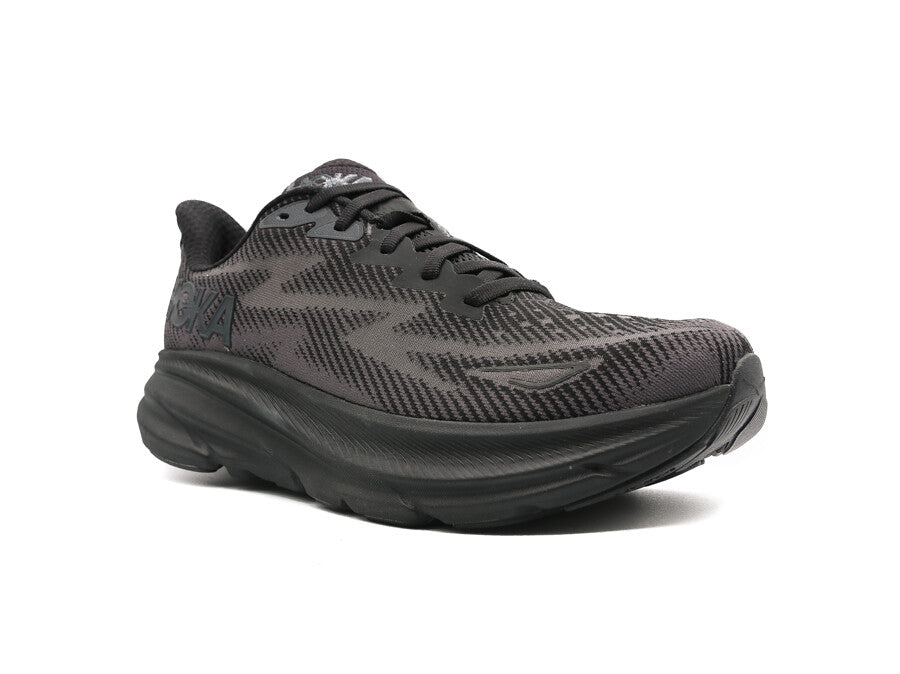 HOKA CLIFTON 9 BLACK BLACK