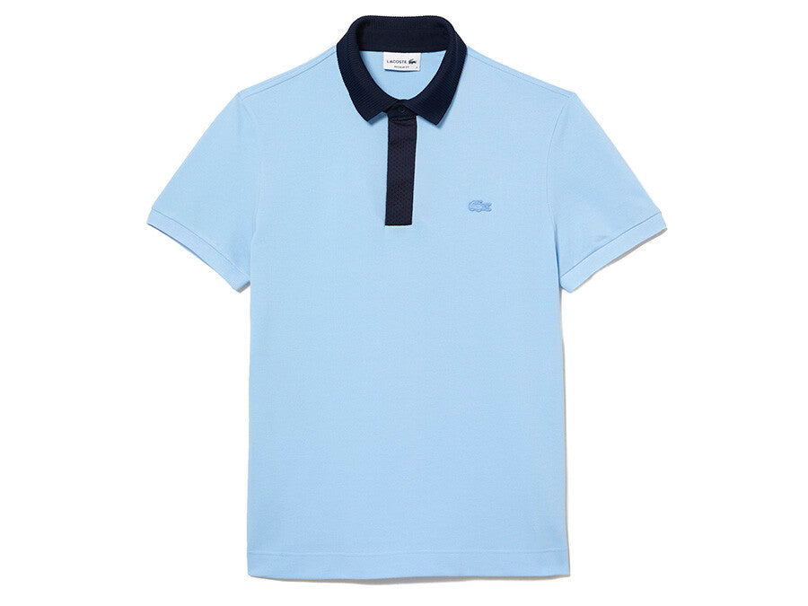 POLO LACOSTE FIT STRETCH BLUE