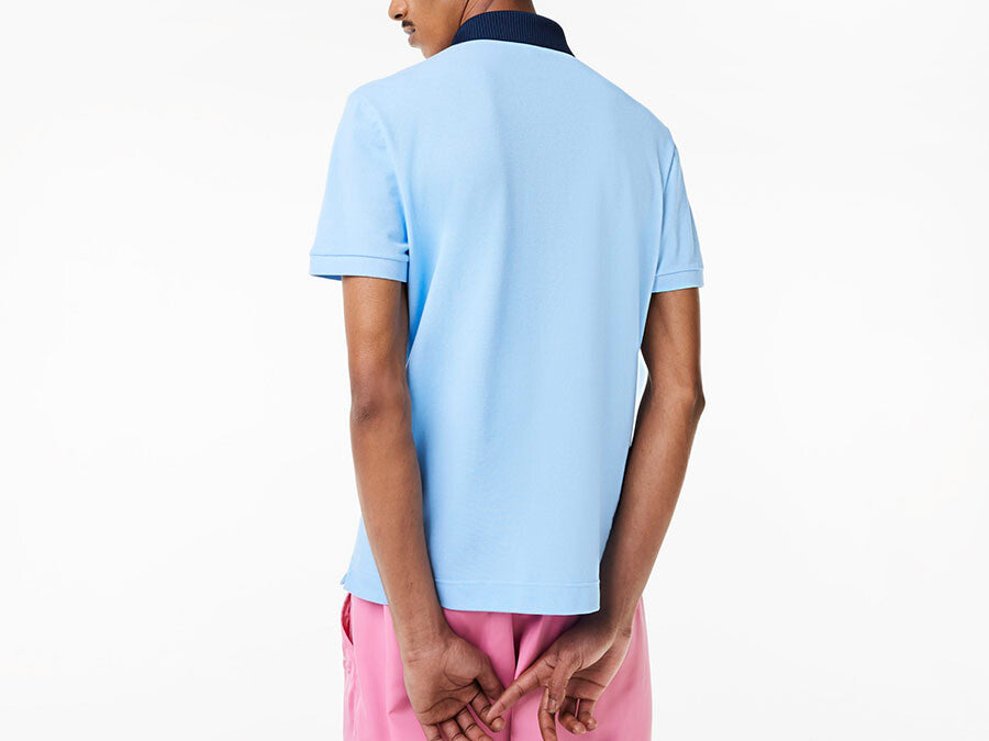 POLO LACOSTE FIT STRETCH BLUE
