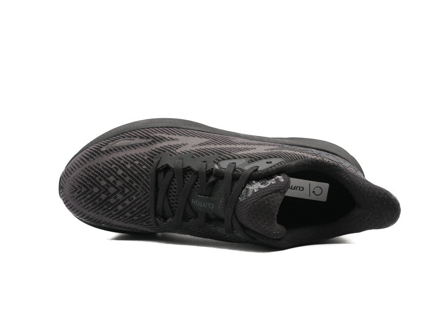 HOKA WOMEN CLIFTON 9 BLACK