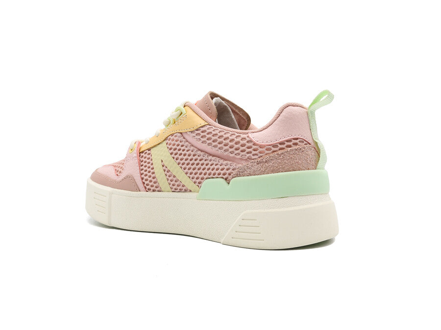 LACOSTE L002 LEATHER TONAL LIGHT PINK