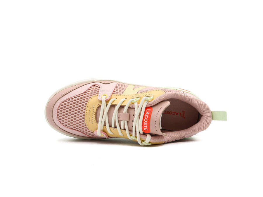 LACOSTE L002 LEATHER TONAL LIGHT PINK