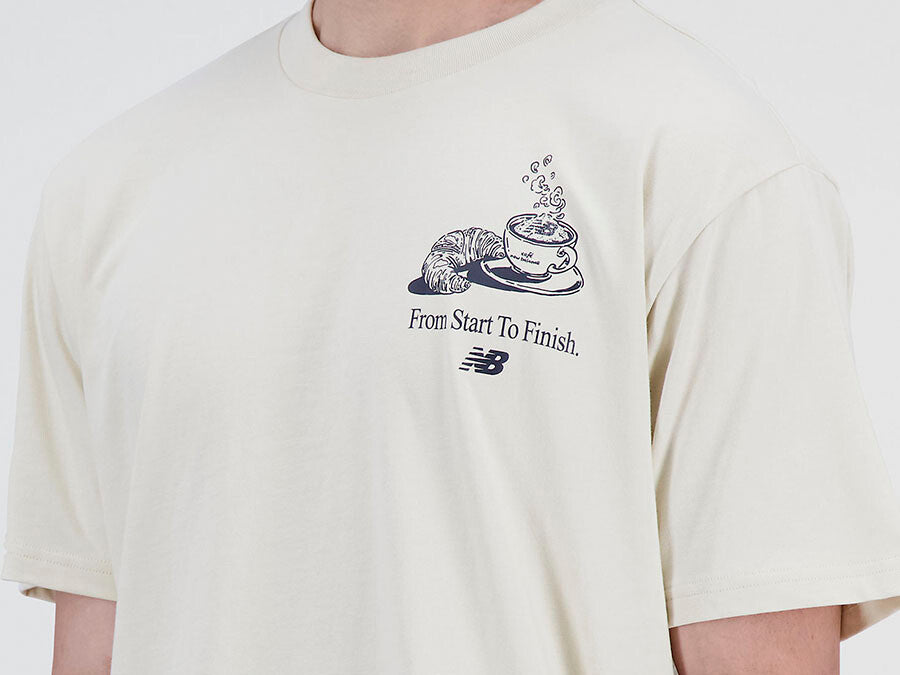 NEW BALANCE ESSENTIALS CAFE JAVA COTTON JERSEY T-S