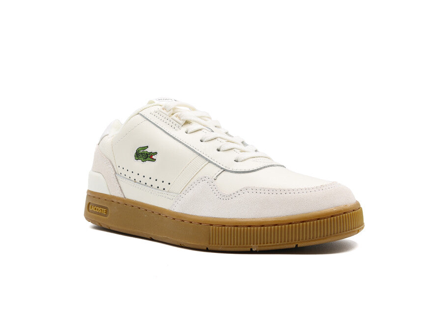 LACOSTE X NETFLIX  T-CLIP WHITE BROWN