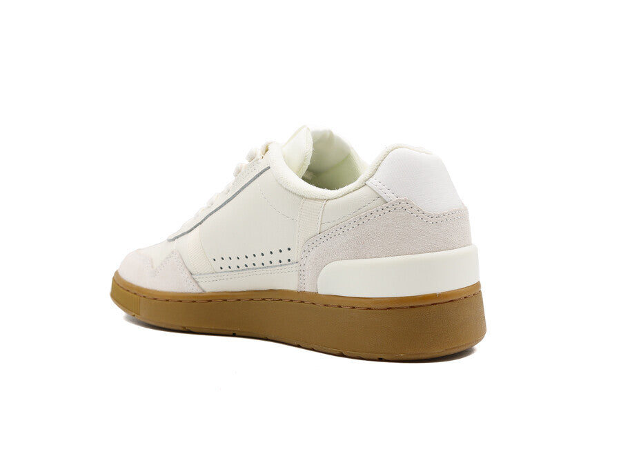 LACOSTE X NETFLIX  T-CLIP WHITE BROWN