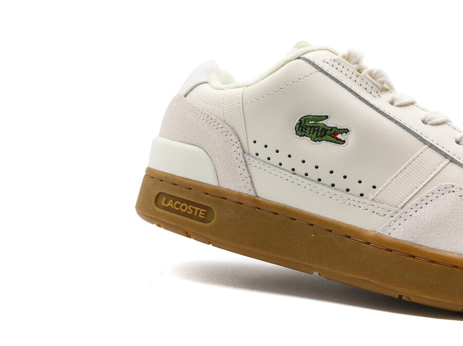 LACOSTE X NETFLIX  T-CLIP WHITE BROWN