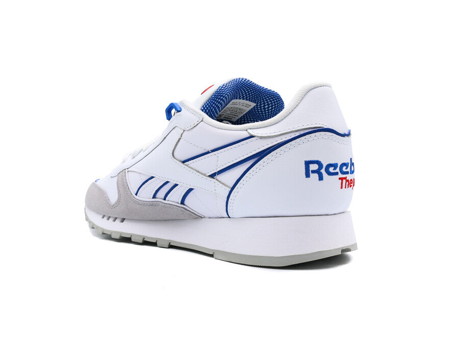 REEBOK CLASSIC LEATHER PUMP WHITE BLUE