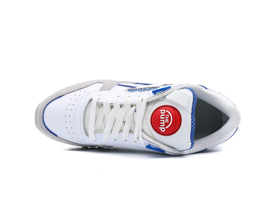 REEBOK CLASSIC LEATHER PUMP WHITE BLUE