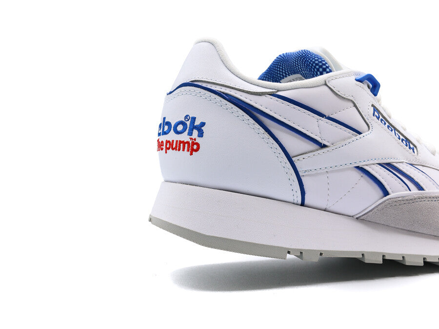 REEBOK CLASSIC LEATHER PUMP WHITE BLUE