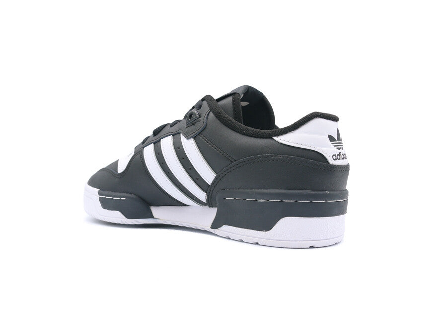 ADIDAS RIVALRY LOW  BLACK LEATHER