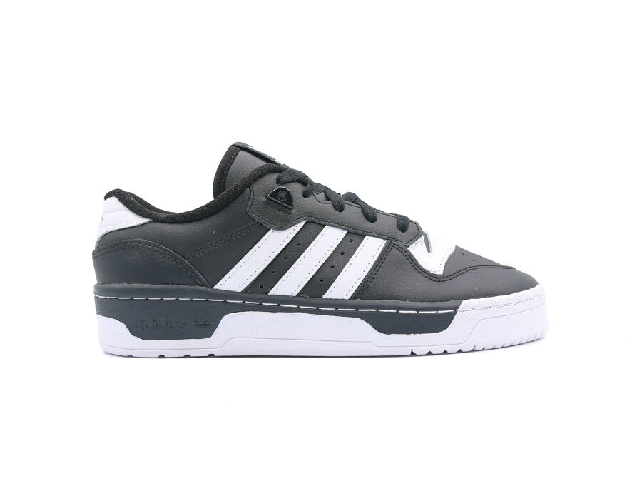 ADIDAS RIVALRY LOW  BLACK LEATHER