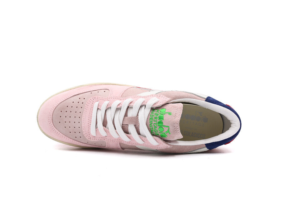 DIADORA BASKET LOW LAMPONE ITALIA SWEET PINK