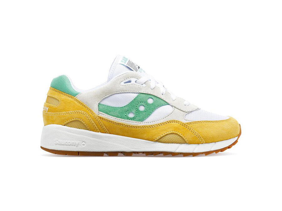 SAUCONY SHADOW 6000 - WHITE YELLOW