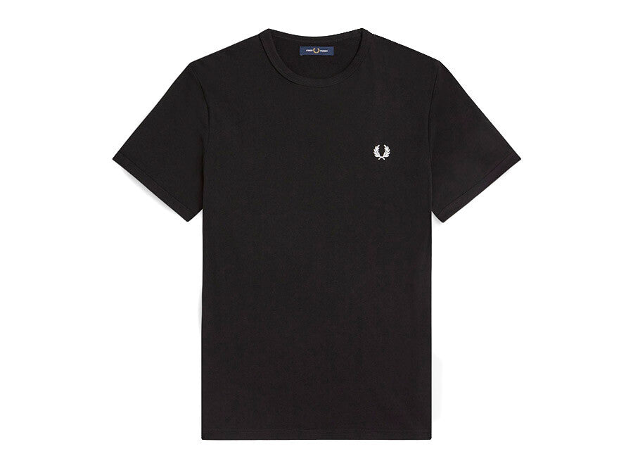 CAMISETA FRED PERRY RINGER BLACK