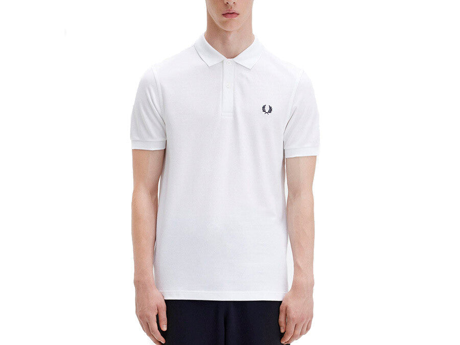 POLO FRED PERRY PLAIN WHITE