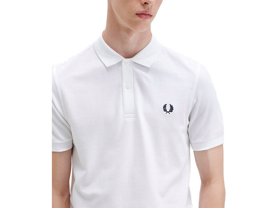 POLO FRED PERRY PLAIN WHITE