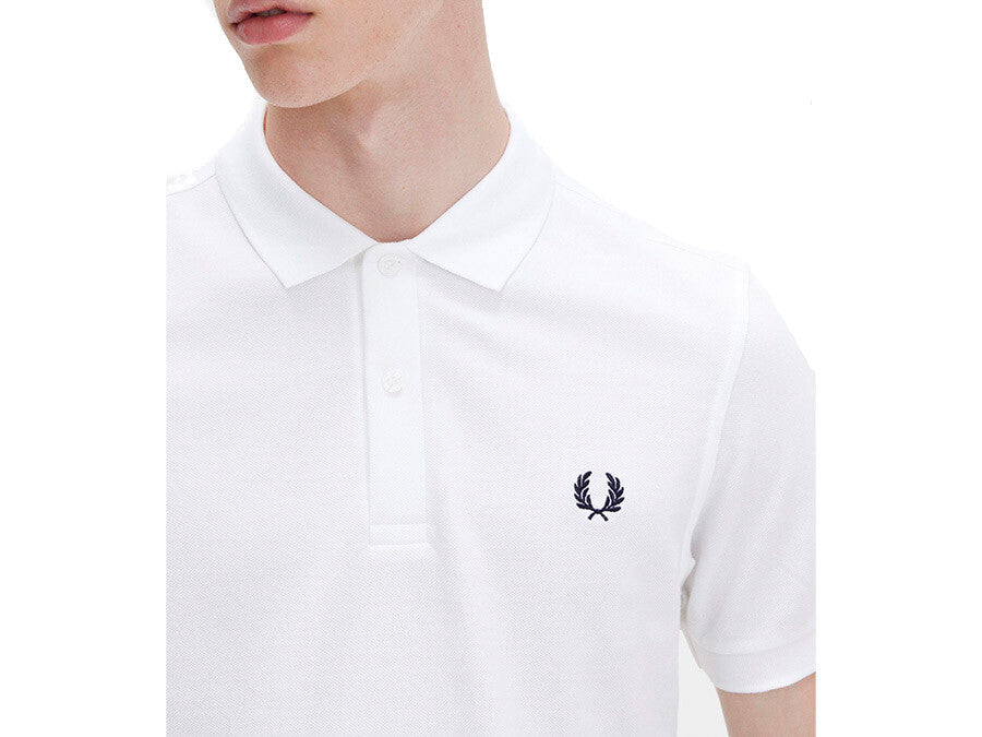 POLO FRED PERRY PLAIN WHITE
