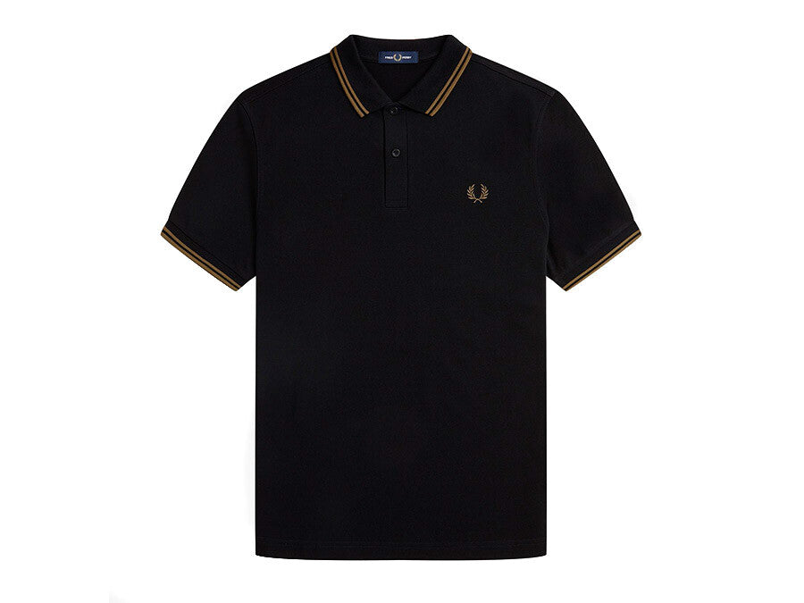 POLO FRED PERRY TWIN TIPPED BLACK