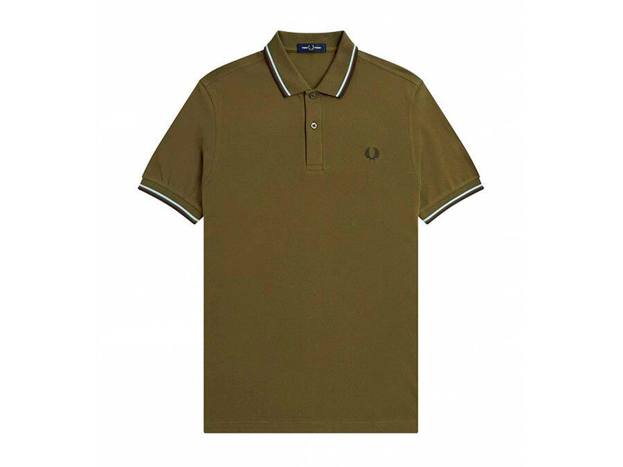 POLO FRED PERRY TWIN TIPPED GREEN