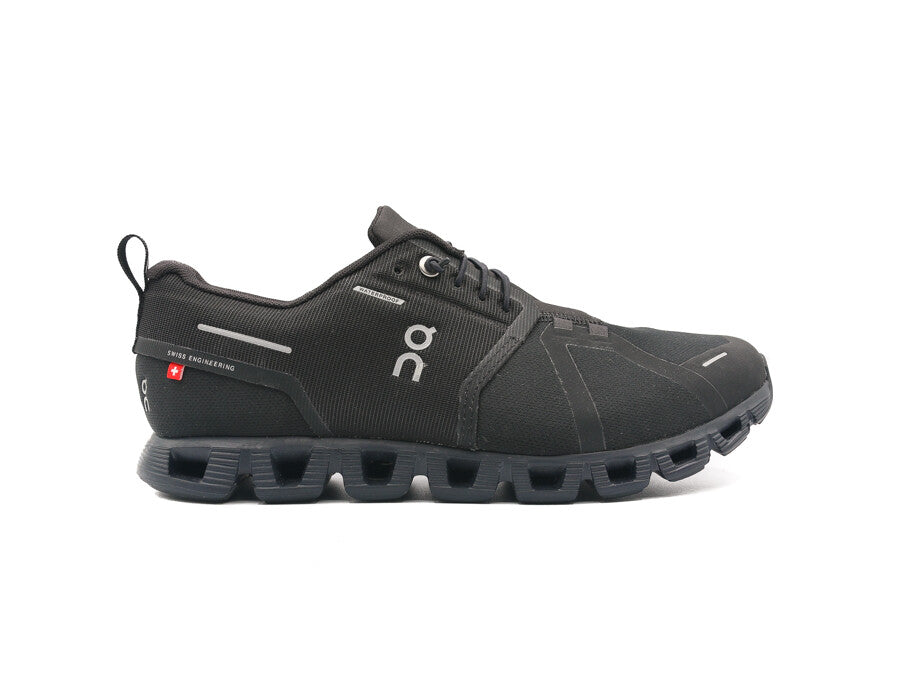 ON RUNNING CLOUD 5 WATERPROOF ALL BLACK