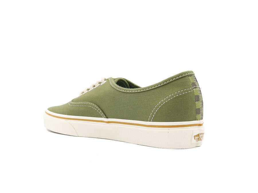 VANS AUTHENTIC EMBROIDERED CHECK LODEN GREEN