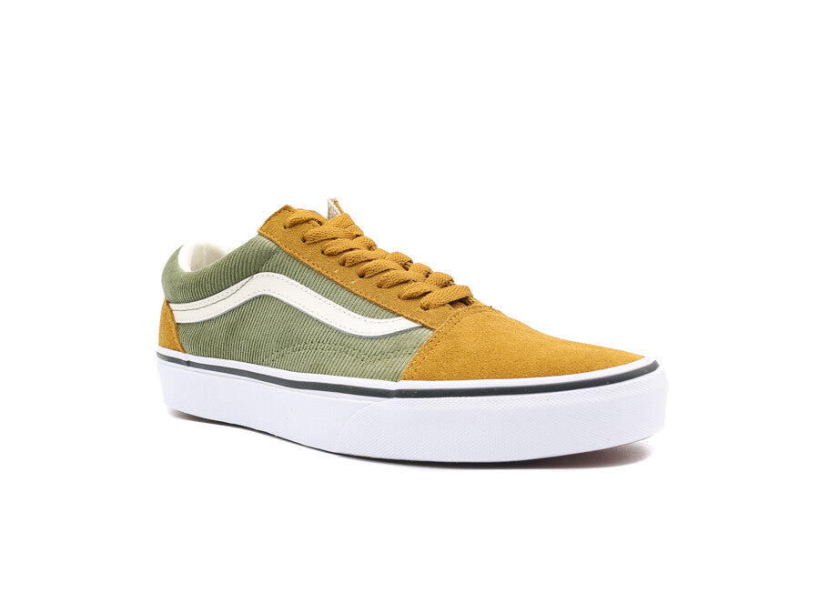 VANS OLD SKOOL MINI CORD GREEN BROWN