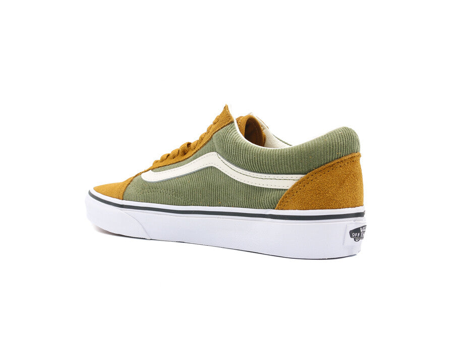 VANS OLD SKOOL MINI CORD GREEN BROWN