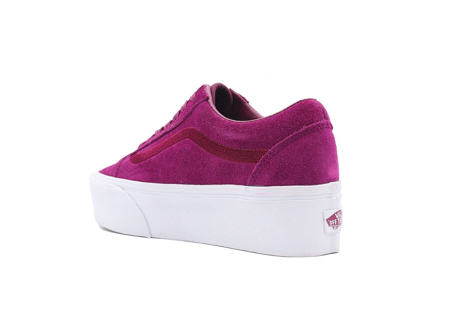 VANS OLD SKOOL STACKFORM MONO EMBROIDERY DARK PURP