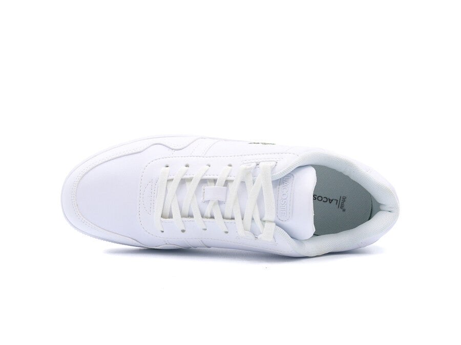 LACOSTE T-CLIP LEATHER AND SYNTHETIC SNEAKERS