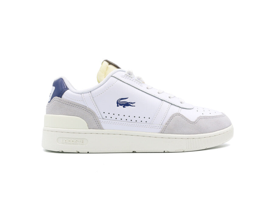 LACOSTE T-CLIP LEDER-SNEAKER MIT FARBBLOCK