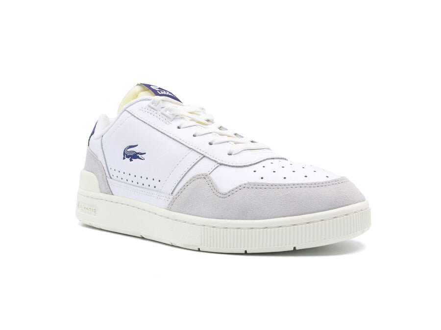 LACOSTE T-CLIP LEDER-SNEAKER MIT FARBBLOCK