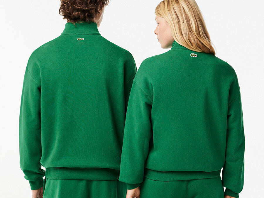 SUDADERA LACOSTE ZIP GREEN ROCKET