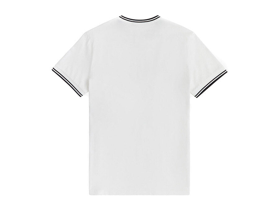 CAMISETA FRED PERRY TWIN TIPPED WHITE