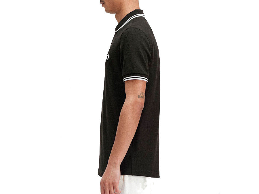 POLO FRED PERRY TWIN TIPPED CLARET WHITE
