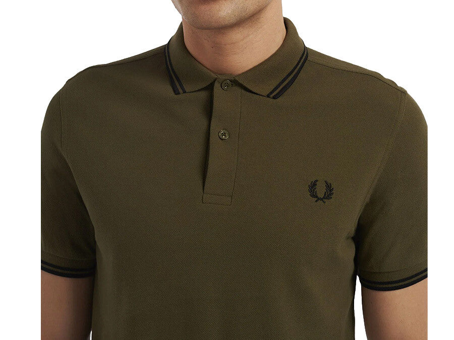 POLO FRED PERRY TWIN TIPPED UNIFORM GREEN