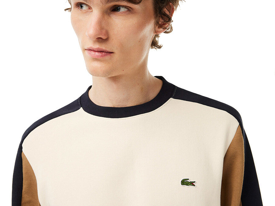 SUDADERA LACOSTE CREW CLOURBLOCK